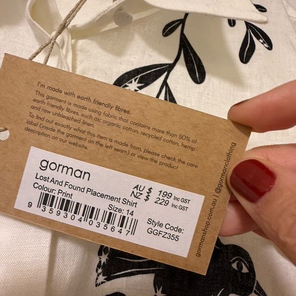 Gorman Lost and Found White button up shirt - Picture 5 of 8